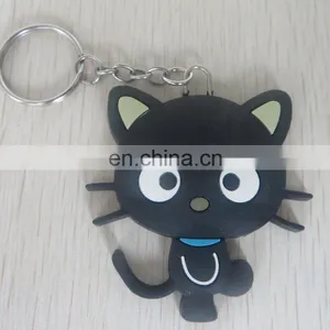 2016 High Quality Personalized Cute Cat Pvc Key Ring for Wholesale thumbnail-2