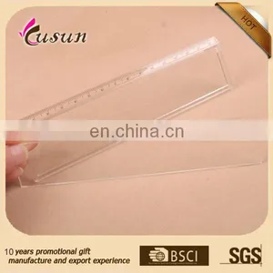 Promotional 15cm Clear Blank Plastic Straight Ruler With Round Corner thumbnail-4