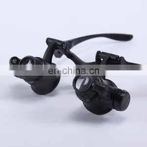 10X 15X 20X 25X Optical Lens LED Light Glasses Magnifier thumbnail-3