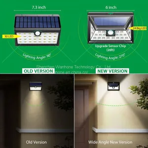 Outdoor Garden Solar Sensor Wall Light thumbnail-3
