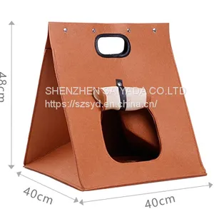 3 In1 Pet House Pet Bed Pet Carrier Felt Bed Cat Dog thumbnail-3