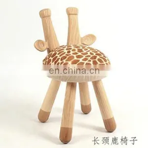 Marine Out Door Little Deer Stool Child Solid Wood Chair Learning Stool Solid Wood Chair thumbnail-1
