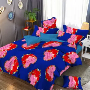 Fashion Style Designer Bedding Comforter Sets Bed Sheet Brushed Microfiber Fabric Bedding Set thumbnail-2