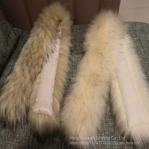 Clothes Fur Collar Artificial Fur Fox Fur Raccoon Dog Fur Down Coat Coat Fur Collar Cap Strip thumbnail-4