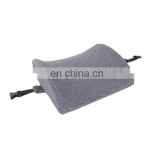 Hot Sale Grey Memory Pillows Soft Sleep Pillow Car Waist Cushion Memory Foam Pillow for Travel Sleeping thumbnail-2