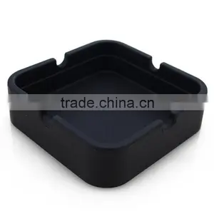 Cheapest Silicone Ashtray Eco Friendly Black Shatterproof Cigar Funny Ashtray Rubber Silicone Ashtray thumbnail-1