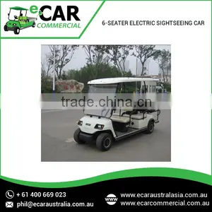 Custom Made 6 Seater Electric Sightseeing Cars With Superior Technical Standards thumbnail-1