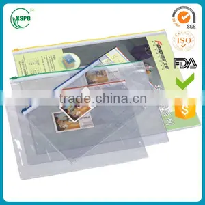 Clear PVC Slider Zipper Document Bag, Plastic Document Bag thumbnail-2