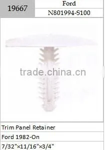 TRIM PANEL RETAINER BLACK NYLON FORD:N801994-S100 thumbnail-1