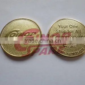 Custom Arcade Game No Cash Vaule Brass Token thumbnail-1
