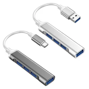 High Speed USB 3.0 Hub 4 Ports Adapter Splitter USB Expander Plug and Play For Laptop PC OTG thumbnail-1