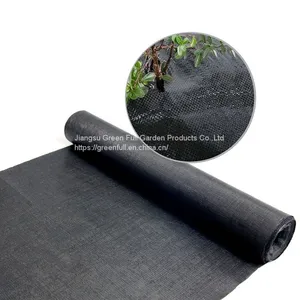 Black Plastic Ground Cover Agriculture Weed Control Fabric For Plant thumbnail-2