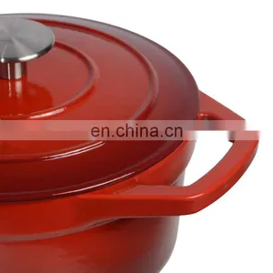 Cast Iron Carbon Steel Enamel Cooking Pot With s s Handle Cast Iron Pot thumbnail-3