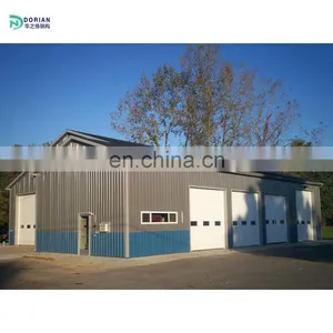Light Weight Prefab Long Span Steel Truss Steel Structure Car Parking Garage Hangar thumbnail-4