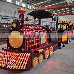Cheap CE Certificated European Electric Train Without Tracks go Through Park/ Mall thumbnail-3