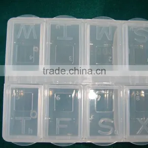 Transparent Plastic Medicine Box 7day& Clear Plastic Box thumbnail-1