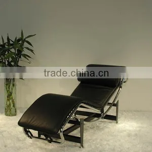 Living Room Furniture Genuine Leather LC4 Chaise Lounge thumbnail-3