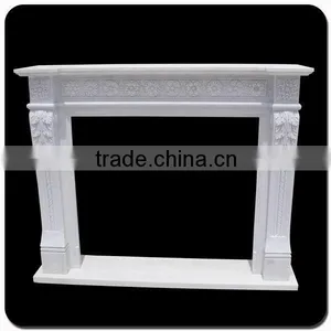 Hot Sale Freestanding Insert Indoor Marble Fireplace thumbnail-2