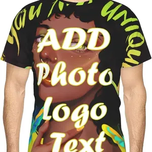 Unisex 3D Custom T Shirts Double-Sided Design Personalized Short Sleeve Tee for Men Women Youth Design Your Own Shirt thumbnail-1