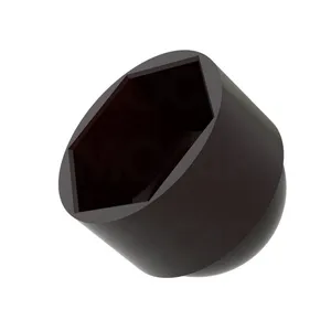 1/4 5/16 3/8 7/16 1/2 9/16 5/8 3/4 7/8 1 Plastic Cap Hex Bolt Screw Nut Acorn Domed Plastic End Cap thumbnail-2