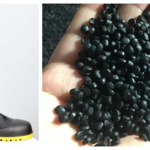 Manufacturer Supply Hot Sale in Africa South American Soft Crystal Pvc Rain Boots Sandals PVC Virgin Granules Compound thumbnail-2