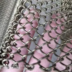 Stainless Steel Chain Link Mesh Architectural Decorative Spiral Wire Mesh for Partition thumbnail-2