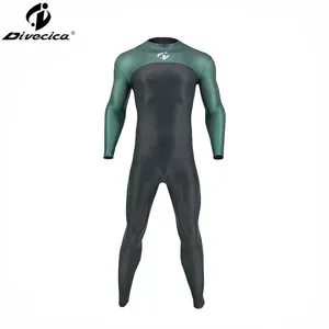 Triathlon Free Diving Wetsuit 2.5mm CR Glide Skin One Piece Fullsuit GBS Stitching thumbnail-1