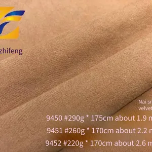 Guangzhifeng 9450# Karala Velvet, Naxue Velvet, 220/260/290 g High-quality Base Soft Brushed Warmth-keeping Fabric thumbnail-2