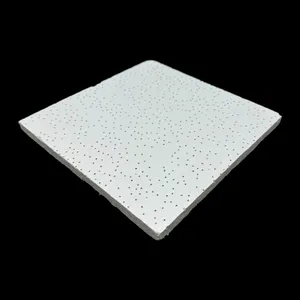 2x2 2x4 Mineral Wool Acoustic Ceiling Board Fire Proof Ceiling Tile for Factory thumbnail-1