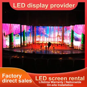 High-definition LED Stage Rental Screen Outdoor Wedding Atmosphere Performance P3.91 LED Full-color Mobile Electronic Display Screen thumbnail-1