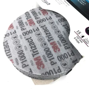 3M 02085 Trizact P3000 Foam-Backed Abrasive Disc Sponge Disc for Paint Finishing Micro Scratch Removal Polishing and Sanding thumbnail-1