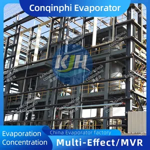 Automatischer Mehrstufeneindampfer für hochsalzhaltiges Abwasser für kontinuierlichen Betrieb mit einer Kapazität von 5m³/h thumbnail-2