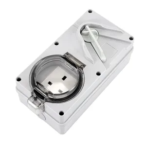 Garden Outdoor Power Supply, Garage Workshop Wall Socket, Farm Exterior Electrical Outlet, Construction Temporary Power, Caravan External Power Socket thumbnail-4