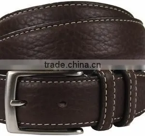 New Men's Waistband Casual Dress Leather Pin Metal Buckle Belt Black Strap thumbnail-1