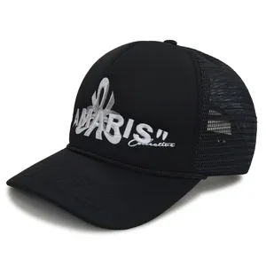 Wholesale Short Foam Plain Trucker Cap Mesh Hat for thumbnail-2