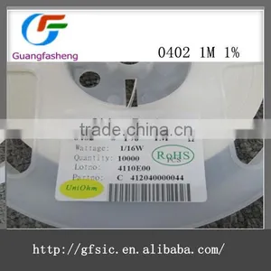 0402 SMD Resistor 1M 1%.we Offer Full Series of SMD and DIP Resistor thumbnail-1