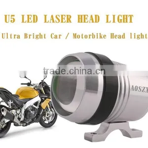 NEW U5 U3 Laser Auto LED Head Light Angel Eye Ring Motorbike LED Laser Cannon Tail Light thumbnail-1