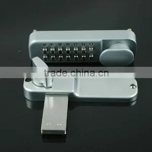 OSPON Mechanical Keyless Entry Glass Door Lock Stain Chrome OS25A thumbnail-5