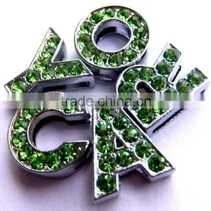10MM Green Color Stone Zinc Alloy DIY Letters thumbnail-1