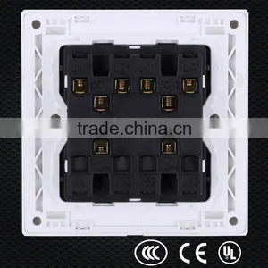 PC Material White 4 Gang Power Outlet, Level Switch, 4-way Toggle Switch thumbnail-4