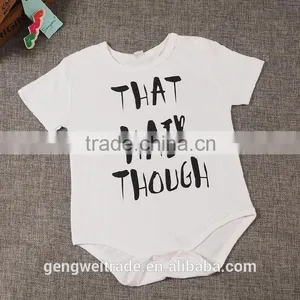2016 New Design Ins HEY MA Baby Romper Plain White Children Clothes Toddlers Romper Suit thumbnail-4