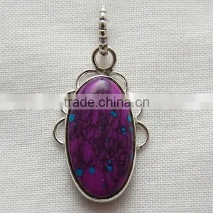 Fabulous Copper Turquoise Pendants, 925 Sterling Silver Jewellery, Silver Jewellery thumbnail-6