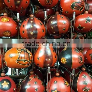 CHRISTMAS DESIGN PERUVIAN GOURD CRAFT thumbnail-1