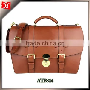 Custom Handmade Ladies Leather Briefcases Small Briefcases for Men thumbnail-1