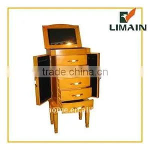 Wooden Mirrored Juwelry Cabinet thumbnail-1