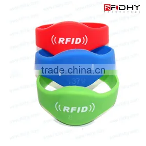 Printed Silicone Wristbands Tag RFID Wristbands for Amusement Parks thumbnail-6