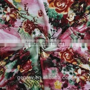 Polyester Fabric Factory Direct Sale Poly Knit Spandex Print Digital Print Polyester Fabric Print Knit Fabirc thumbnail-3