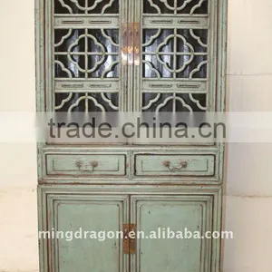 Antique Chinese Beautiful Wood Kitchen Cabinet thumbnail-1