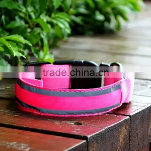 Yl67 Newest Reflective Stripe Dog Collar LED Flash Dog Collar thumbnail-4