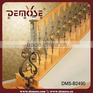 Wrought Iron Stair Railing Panels for Indoor Stairs thumbnail-1